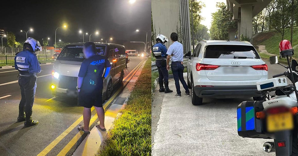 LTA books motorist for improper lighting, says it may affect visibility for other road users